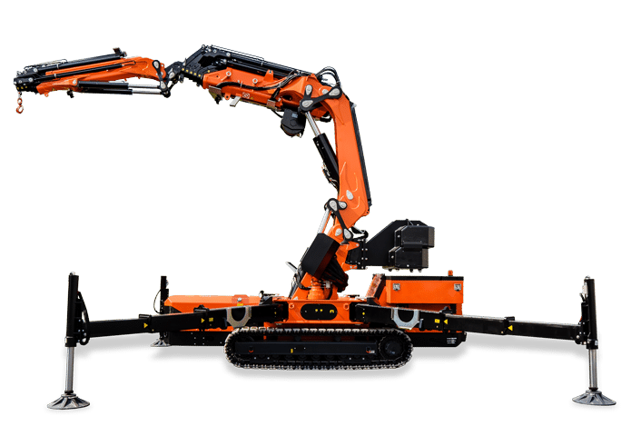 En av de mest avanserte beltegående kranene med knekkbom på markedet. En rekke anvendelsesområder, infrastruktur, bygg/anlegg, etc.